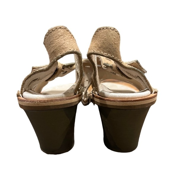 Merrell Prairie Wedge Brown Leather Sandals Select Fresh Size 5 Tan - Picture 6 of 9